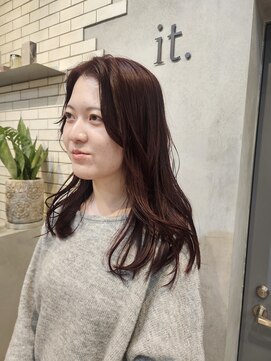 it. YUI レッドブラウン カシスレッド