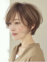 ハーツ(Heart's)&nbsp;大人ショート　白髪ぼかし　脱白髪染め　ハイライト40代50代60代