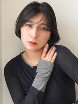 エステージ 喜連店(S-TAGE) ショートボブ×シースルーバング×黒髪スタイル