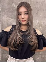 キング 京橋店(K!ng)&nbsp;韓国オルチャンレイヤーカットシースルーバングハッシュカット