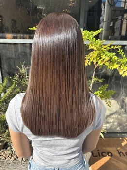 リコヘア(Lico hair)の写真/梅雨や汗の季節には縮毛矯正！毎日の扱いと朝らくが叶います♪