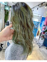 トーク 伊丹本店(TAL'KE)&nbsp;TAL'KE/バレイヤージュ×カーキグレー_448