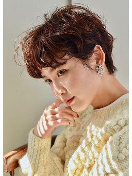 ユノ(juno) 【juno】マシュマロパーマ&オレンジカラー♪ベリーショート