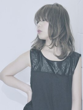 ココ 本八幡(KOKO) 黒髪クラゲヘアーオリーブグレー小顔ココアベージュミディアム