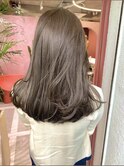 透明感髪質改善ベージュダブルカラーミルクティーグレージュ
