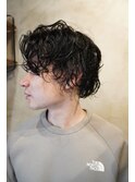 <理容室>スパーラルパーマ センターパート
