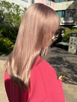 ベレーザ 渋谷(BELEZA) 4011ミルクティーアッシュ艶髪シルキーベージュハイトーンカラー