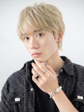 トニーアンドガイメン ホテル京阪仙台店(TONI&GUY MEN) 透けバングで目力UP!ハイライトカラーウルフショートa仙台