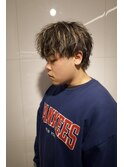波巻きパーマメンズツイストスパイラルパーマツーブロック