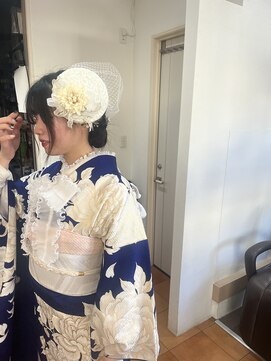 シークレットベース(Secret Base) 成人式ヘアセット×トーク帽