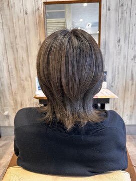 エヌアンドエー 杉戸高野台店(N&A) くびレイヤー/ウルフ/透明感カラー/ハイライト/白髪ボカシ