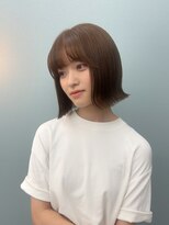 ケシキ(keshiki)&nbsp;【オリーブベージュ】ミルクティーベージュ/カラー/外はねボブ