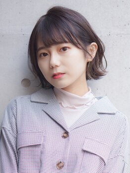 シャ ノワール(chat noir)の写真/【春日井】くびれや襟足など…全体のバランスを計算して創り、自然な丸みで耳にもかけやすいstyleに◎
