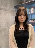 【yua/藤沢】オリーブブラウン/レイヤーカット/顔まわりカット