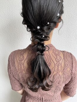 シェル(Shell)の写真/《北新地駅徒歩3分》早朝全日6時～OK◎結婚式や特別な日にヘアセット専門店で美しく彩ります♪