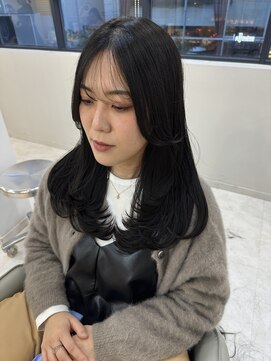 マリアバイアフロート(Maria by AFLOAT) 【ブルーブラック/レイヤーカット/2wayバング】