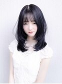 韓国ウルフカット/ハッシュカット/ラベンダーカラー/大人可愛い