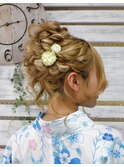 浴衣着付け+ヘアセット