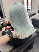 コト 福井大和田店(coto)&nbsp;福井　大和田　ハイトーンカラー　ペールブルー　ブリーチ　20代