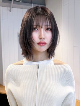 アイティーバイアルバム 松戸店(IT by ALBUM) ミディアムボブ顔周りレイヤー美髪ウルフレイヤー_ba551631