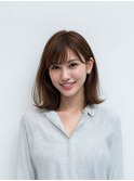 レイヤーカット/イメチェン/外ハネボブ/美髪/ワイドバング/髪型