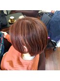 ハイライト白髪ぼかし