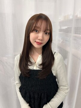 ハピネス 梅田茶屋町店(HAPPINESS) レイヤーカット/ブリーチなし/髪質改善/顔まわり/韓国へア/艶髪