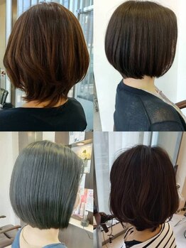 ヘアーサロントヤマ 中郡店(Hair salon Toyama)の写真/頭皮にも髪にも優しい"低刺激カラー"。大人女性の白髪に対するお悩みを解決し、"なりたい"を叶える！