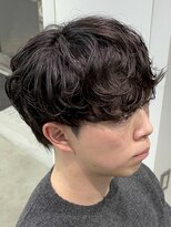 フィフス 天神大名(fifth) 天神大名シャドウパーマメンズカットガイルヘア30代波巻きパーマ