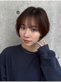 ●杉浦くびれヘア/アプリコットオレンジ/ショート/韓国