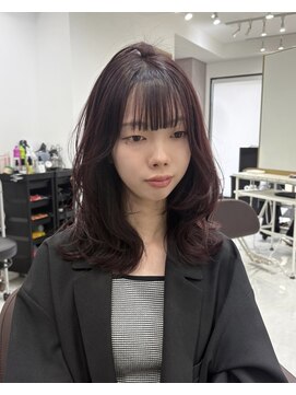 アイズ 横浜(IS) 【nanami指名】ピンクラベンダー/レイヤーカット