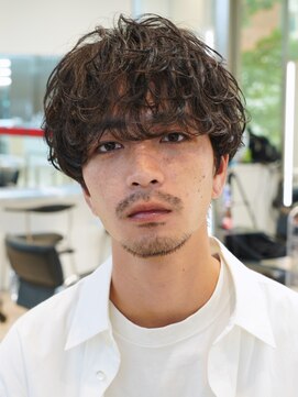 フィフス 原宿(fifth) 原宿サーフカールメンズカット刈り上げシースルーマッシュ30代