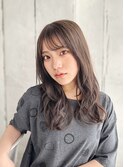 ミディアムスタイル×アッシュブラウンカラー