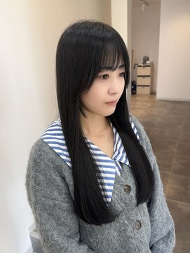 ソソ(soso.) ミディアムヘア/暗めカラー/グランマッシュ/木更津