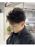 フェザーショートパーマ