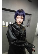 ワンズオゼ 渋谷(ONE's oze)&nbsp;ハイトーン/ダブルカラー/クラゲヘアー/オリーブグレー/小顔/