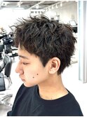 綿貫航太◎短髪/スパイキーショート/短髪パーマ／ピンパーマ