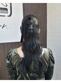 カチモリハーフアップ