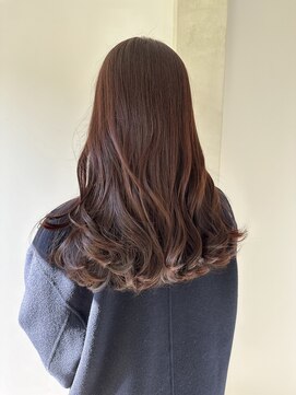 yoyo hanare ヘッドスパ×髪質改善 【3月上旬 OPEN(予定)】 ピンクブラウン×ツヤロングヘア
