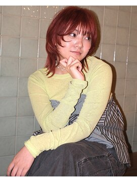 ウィム(wim) 『ウルフレイヤー』レイヤースタイル/カシスオレンジ/ウルフヘア