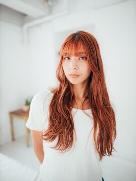 ブルームヘア 大宮(Bloom hair) オレンジロング