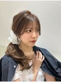 【ヘアアレンジ】ゆるっとサイドポニー