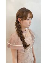 ジゼル ビエラ博多テラス店(GiseL) サイド編み下ろし/結婚式/ヘアセット