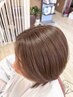 【明るい白髪染め可】カット+オイルカラー白髪染め+保湿ヘアエステ+炭酸泉