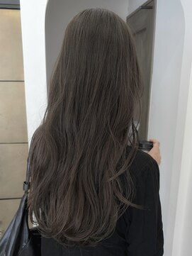 ヘアーアイスカルテット(HAIR ICI QUARTET) ブリーチなし×秋カラーオリーブグレー◎20代30代透明感カラー