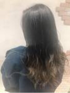 アフ(ahu) 毛先カラー