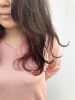 ヘアーアンドスパ メル(hair&spa m.e.l by origami)&nbsp;インナーカラー ×ベリーピンク