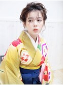 <<uri/二子玉川>>　２０”卒業式　袴ヘアセット
