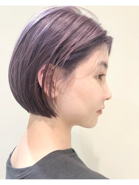 パーク(PAAQ) 【PAAQ田中】丸みミニボブ　パープル