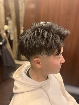 ヒロギンザ 五反田店(HIRO GINZA) ネオセンターパート×スキンフェード